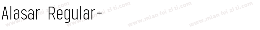 Alasar Regular字体转换